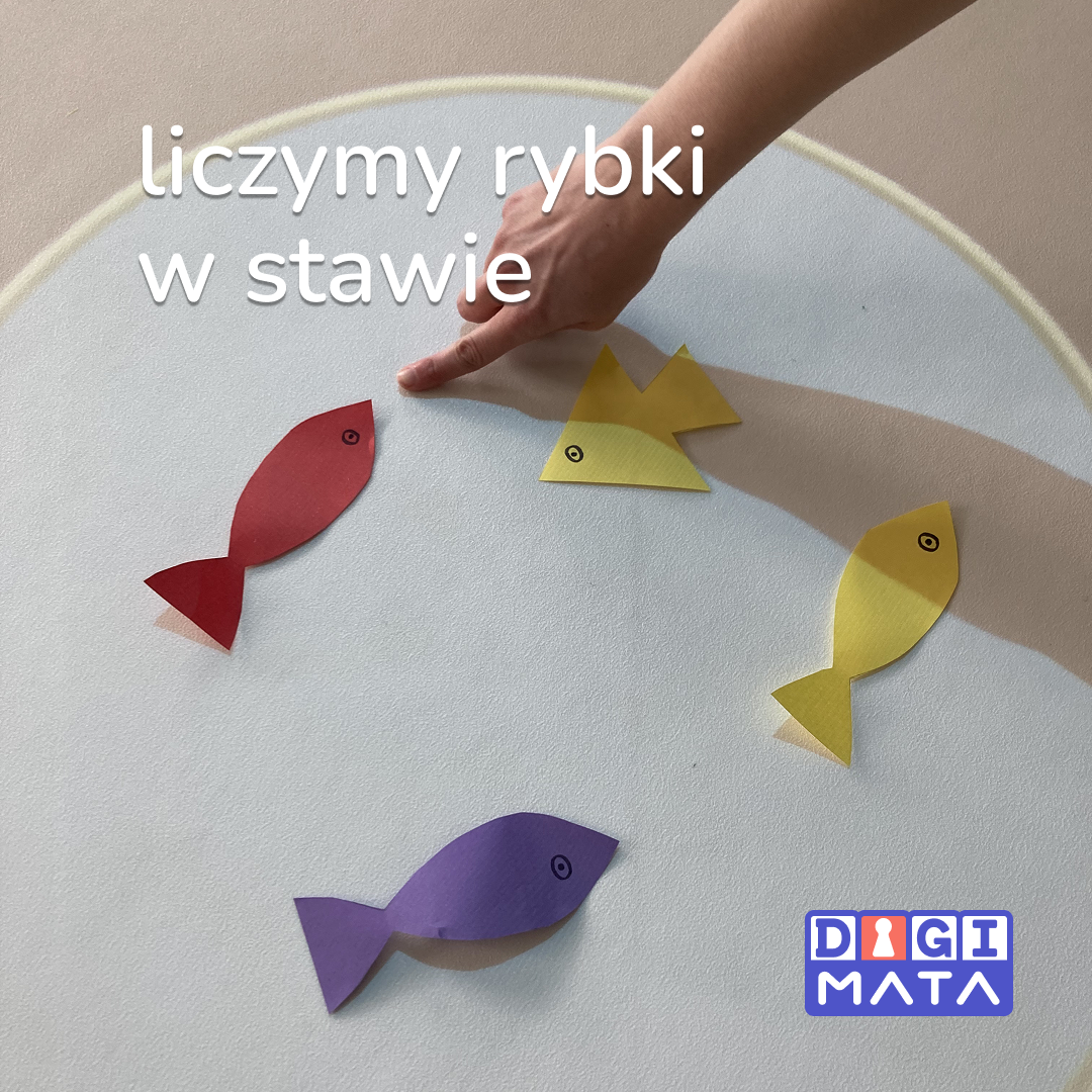Plansza Mniej czy więcej — rybki w stawie 2