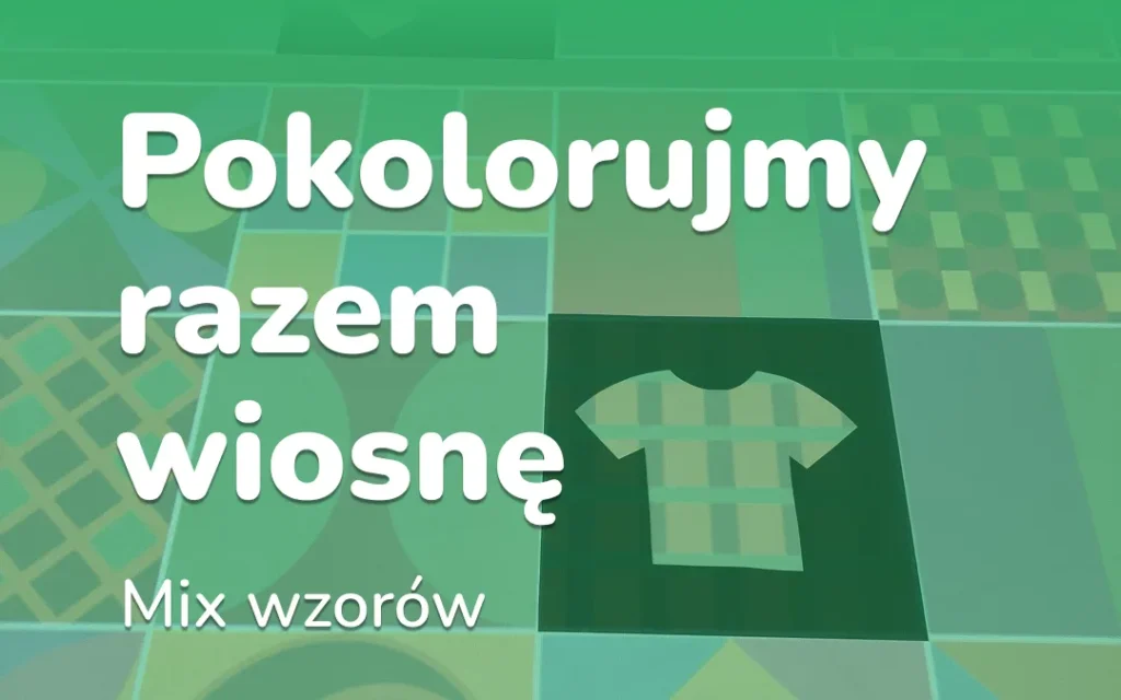 Wiosna: dopasuj wzór do ubioru na macie „Mix Wzorów”